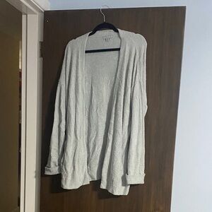 Barefoot Dreams Women's Gray Open-Front Cardigan